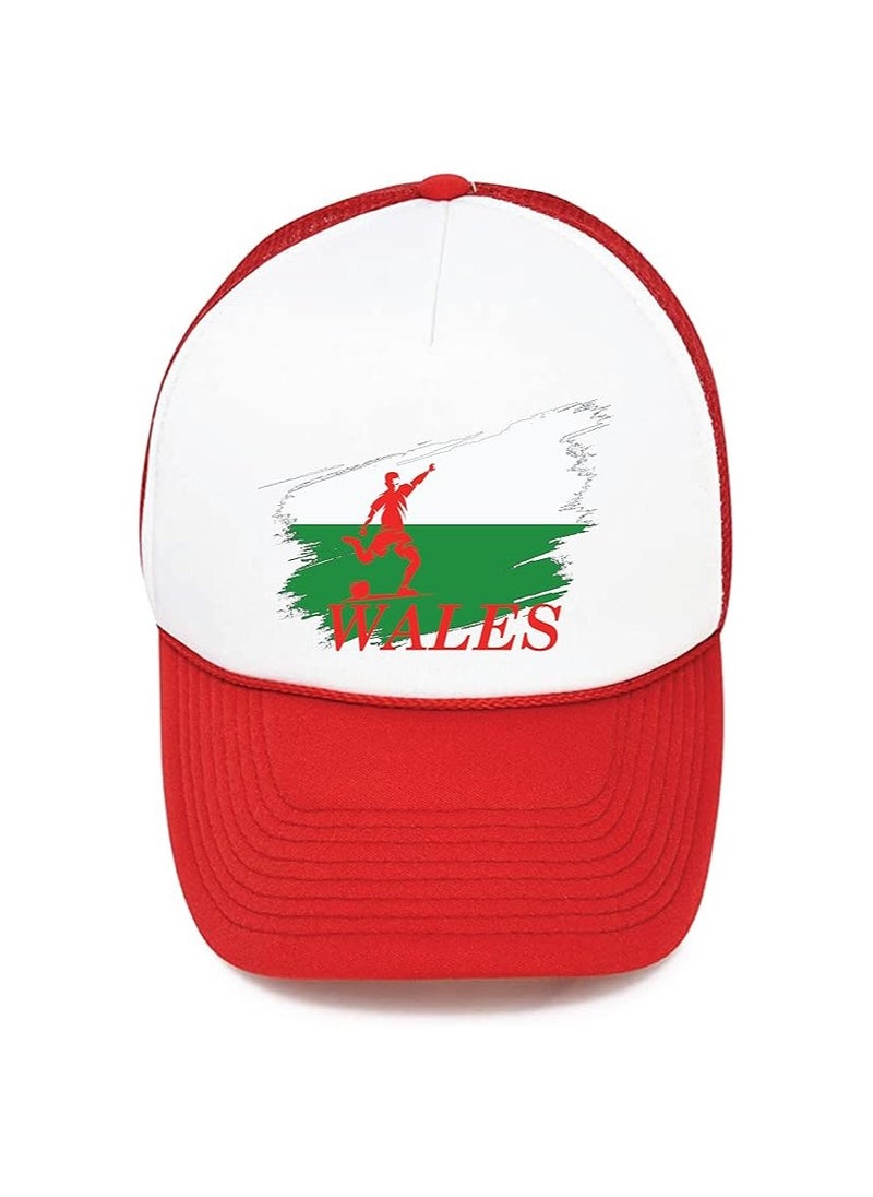 Generic Wales Sports Cap With Adjustment Plastic Snap Closure For Men And Women  - Image 1