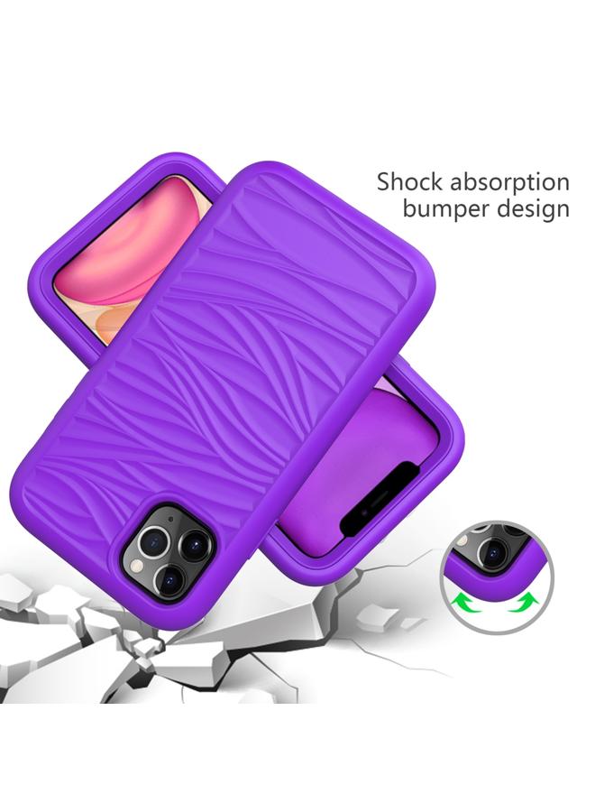 The Bros حافظة هاتف لجهاز آيفون 11 بنمط الموجة 3 في 1 سيليكون + PC حافظة هاتف واقية مضادة للصدمات - Image 4