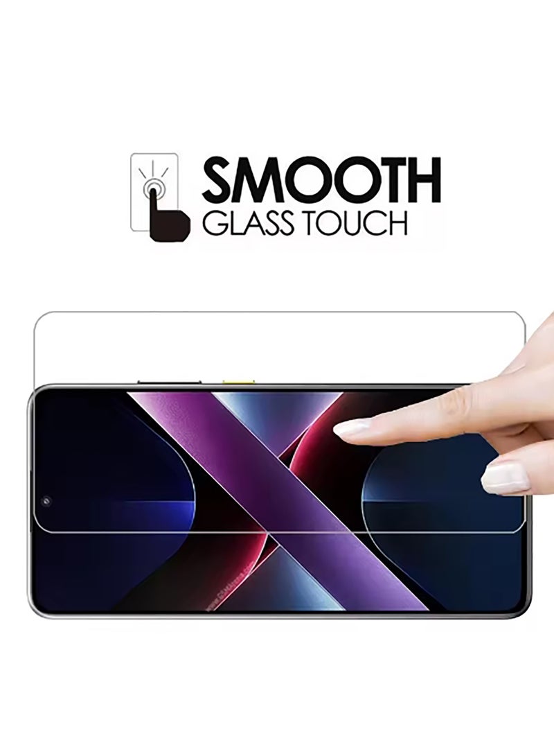 Beauenty For xiaomi poco x7pro  Screen Protector, 2 Pack Tempered Glass Screen Protector,Curved Tempered Glass, HD Clear Scratch Resistant - Image 4