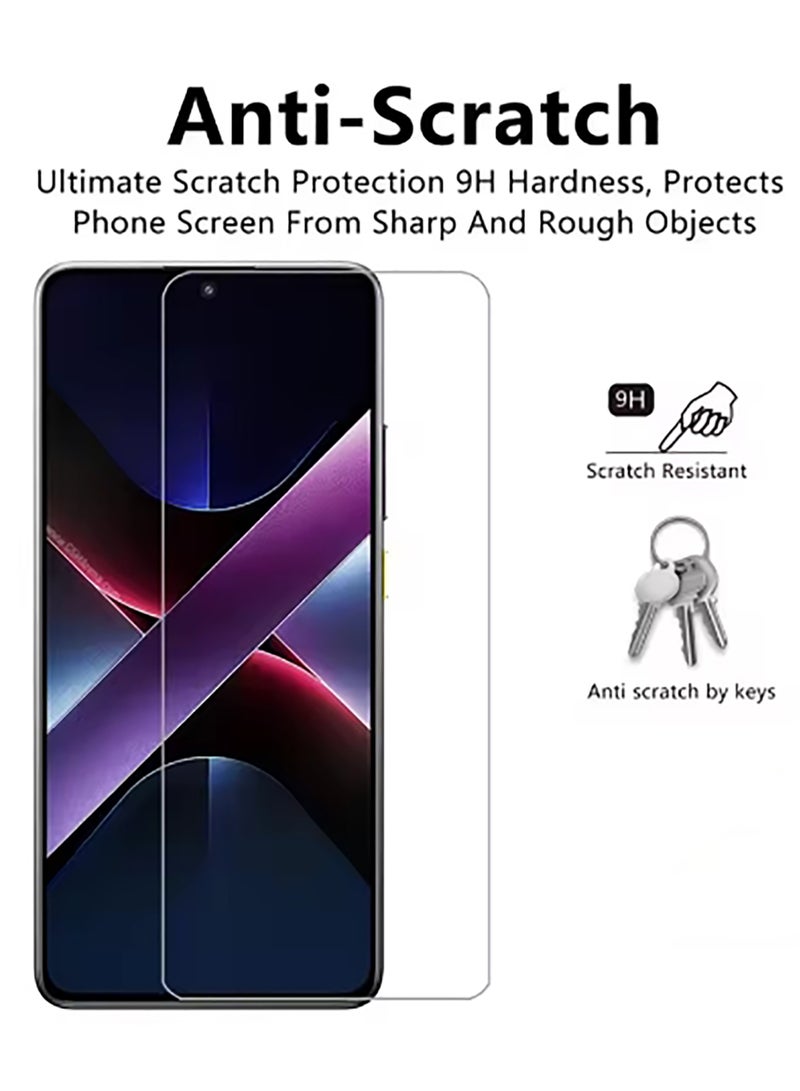 Beauenty For xiaomi poco x7pro  Screen Protector, 2 Pack Tempered Glass Screen Protector,Curved Tempered Glass, HD Clear Scratch Resistant - Image 3