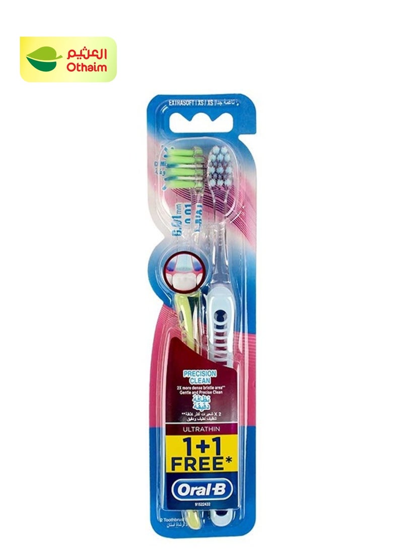 Oral-B Oral-B Ultra Sensitive Toothbrush, Extra Soft, 1+1 Free 
