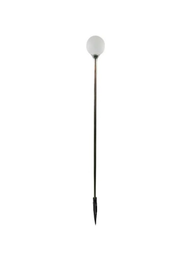 Solar Garden Stake Lights, 8cm Sphere, 70-80cm Height, Waterproof 8-Color Changing LED, Auto On/Off, Stainless Steel, 2-Pack - Image 1