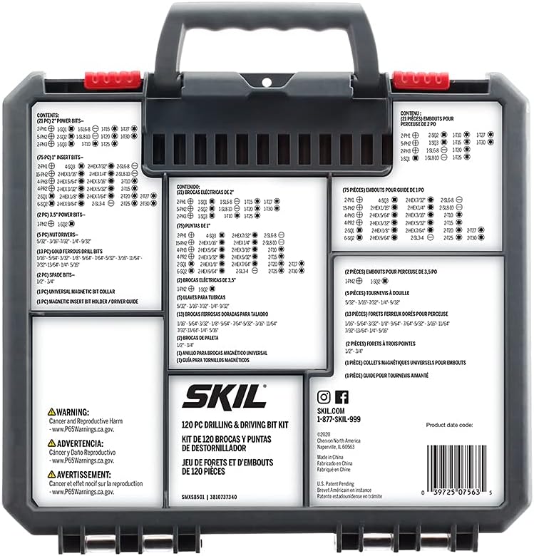 SKIL 120pc Drilling and Screw Driving Bit Set with Bit Grip - SMXS8501 - Image 3