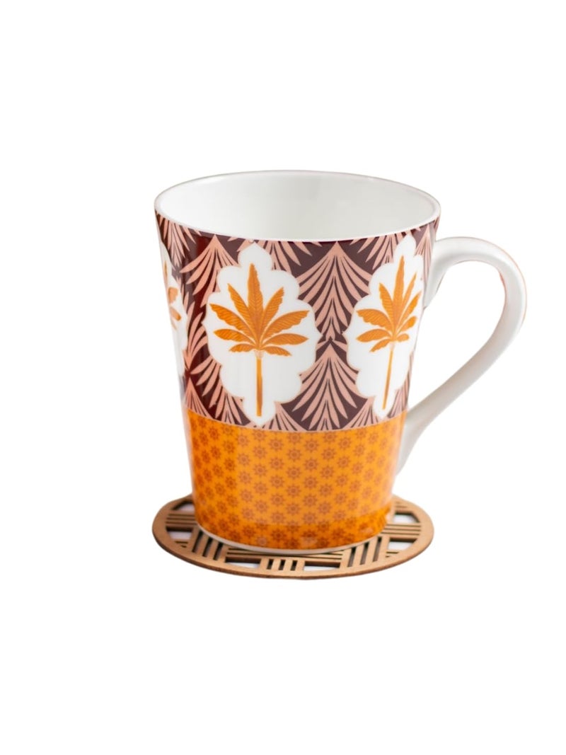 JCPL Fine Ceramic Zing MilkCoffee Mugs Set of 2350 ml Each JC MM2 ZING O303 - Image 1