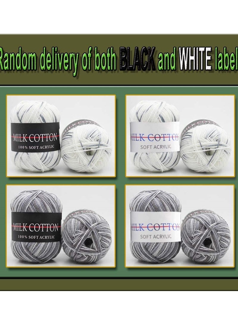 Multicolored Crochet Yarn Set - 6Pcs Soft Acrylic Knitting Yarn for Crafting, Perfect for Sweaters, Scarves, Hats & Garments, Ideal for All Your Knitting Projects - Image 4