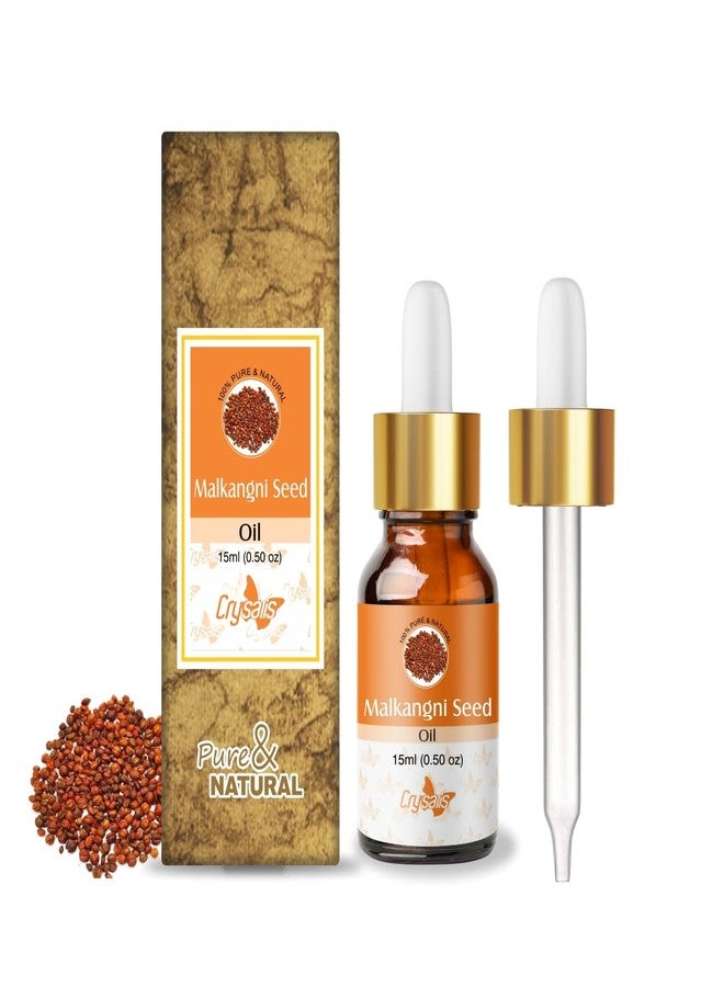 Crysalis Malkangni Seed Oil 15 ml (0.51 fl oz – Rare Jyotishmati Ayurvedic Oil for Traditional Scalp Massage Treatments & Ayurvedic Formulations
