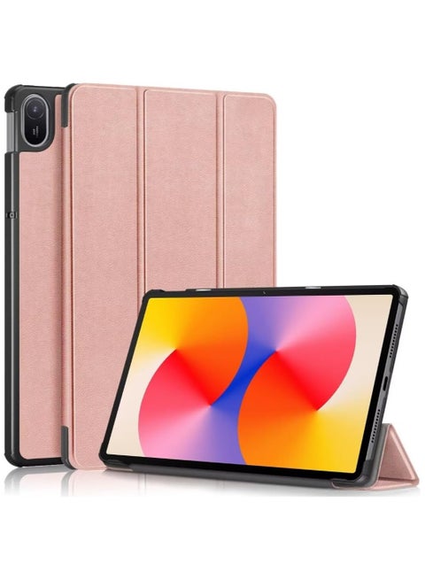 Case for Honor Pad X8a 11 Inch (2024),Cute Tri-Fold Anti-fall Smart Tablet Cover with Stand Function,Anti-friction Kids-Friendly Protective Cover (gold)