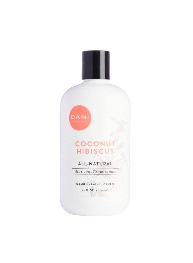 DANI Naturals Conditioner - Coconut Hibiscus - Strengthens & conditions; Ideal for thin, dry or damaged hair, 12 oz - Image 1