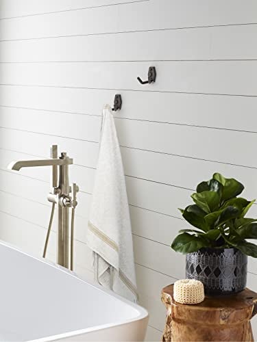 Amerock H37008ORB Benton Double Prong Decorative Wall Hook Oil Rubbed Bronze Hook for Coats Hats Backpacks Bags Hooks for Bathroom Bedroom Closet Entryway Laundry Room Office - Image 3