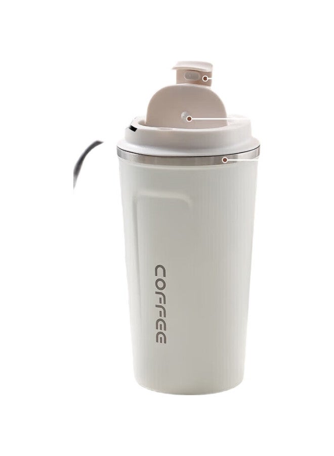 MAX COOK Maxcook Insulated Coffee Mug With Lid, 304 Stainless Steel, Portable Outdoor Thermos Cup For Soy Milk, 510Ml, New Year Gift - Image 2