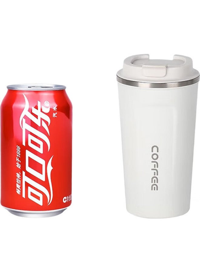 MAX COOK Maxcook Insulated Coffee Mug With Lid, 304 Stainless Steel, Portable Outdoor Thermos Cup For Soy Milk, 510Ml, New Year Gift - Image 1