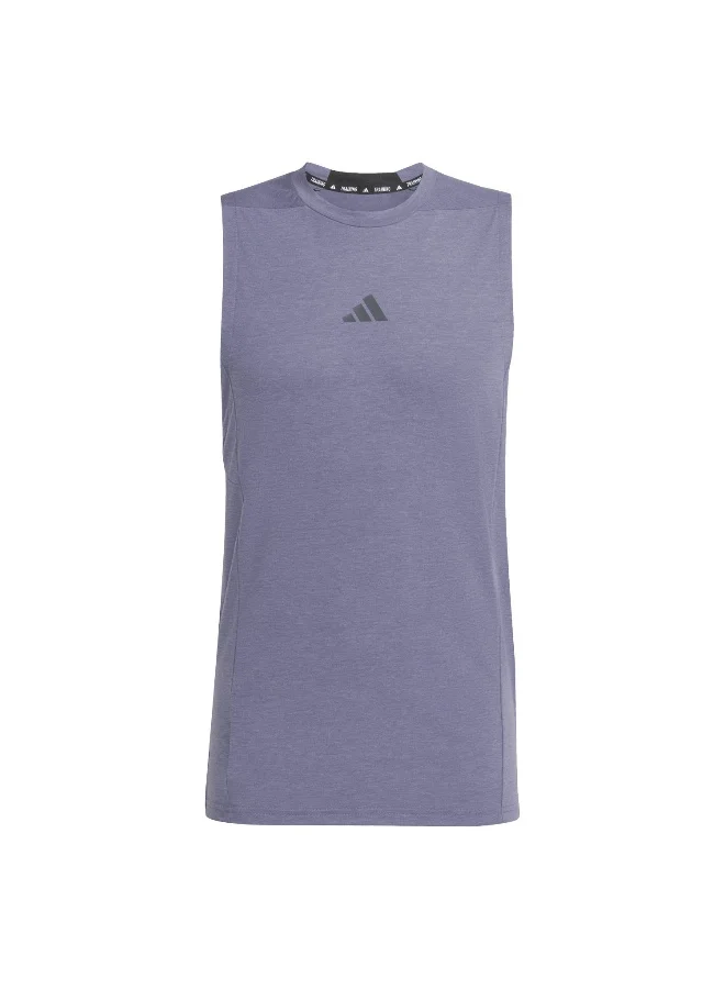 adidas Adidas D4T Tank Purple Tank Tops For Men