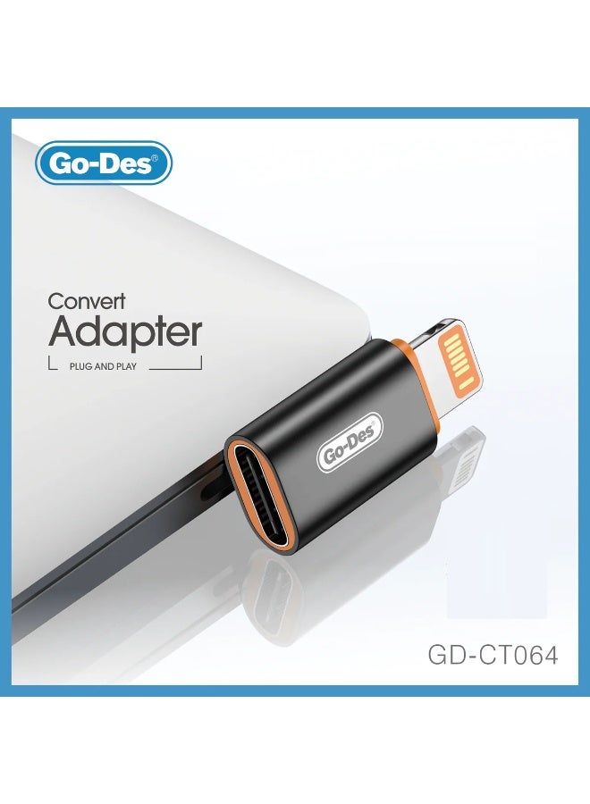 Go-Des GD-CT064 Convert Adapter PD 20W Fast Charging and Audio Adapter - Image 4