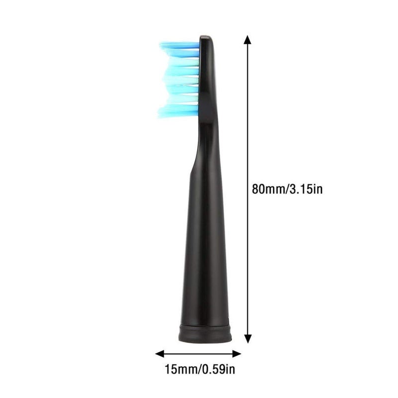 YUNCHI Electric Toothbrush Replacement Heads 5 Pack Compatible with Fairywill FW-507/508/551/917/959, for FW-D1/FW-D3/FW-D7/FW-D8, for Fairywill Toothbrush Refills - Black - Image 3