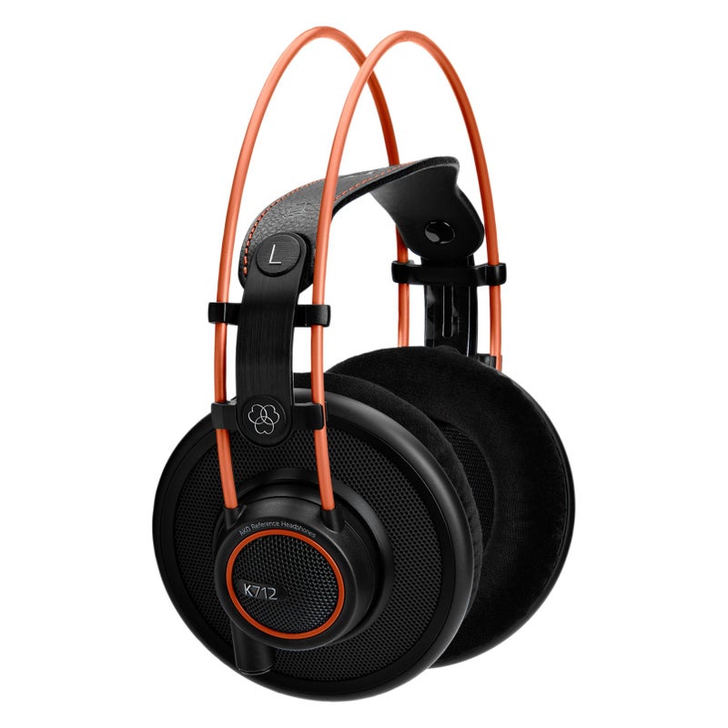 AKG Pro Audio K712 PRO Over-Ear Open Reference Studio Headphones, Black, 4.76 x 7.83 x 4.45 inches (2458X00140) - Image 1