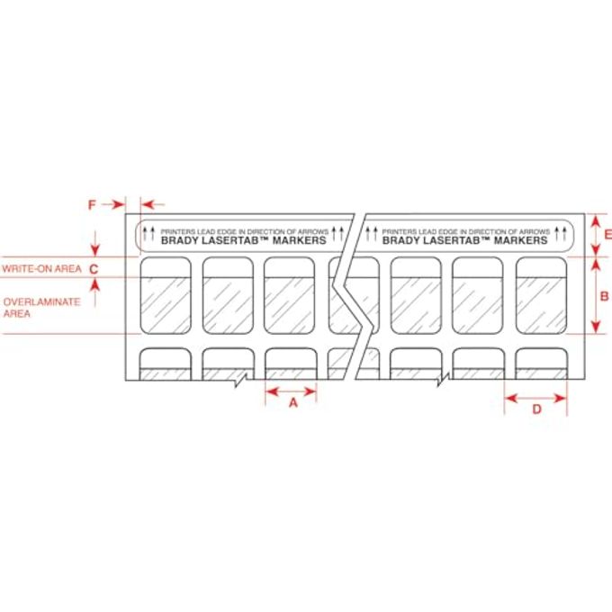 Brady Self-Laminating Laser Printable Polyester Labels (Lat-19-361-1) Matte Finish, White/Translucent Labels 1" Width, 3.167" Height (Pack Of 1000) - Image 3