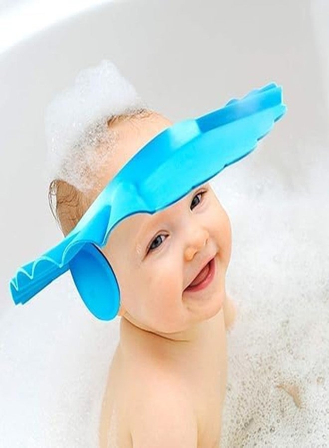 EXPORTTANZA Soft Adjustable Visor Hat Safe Shampoo Shower Bathing Protection Bath Cap for Toddler, Baby, Kids, Children (Multi Color) - Image 1
