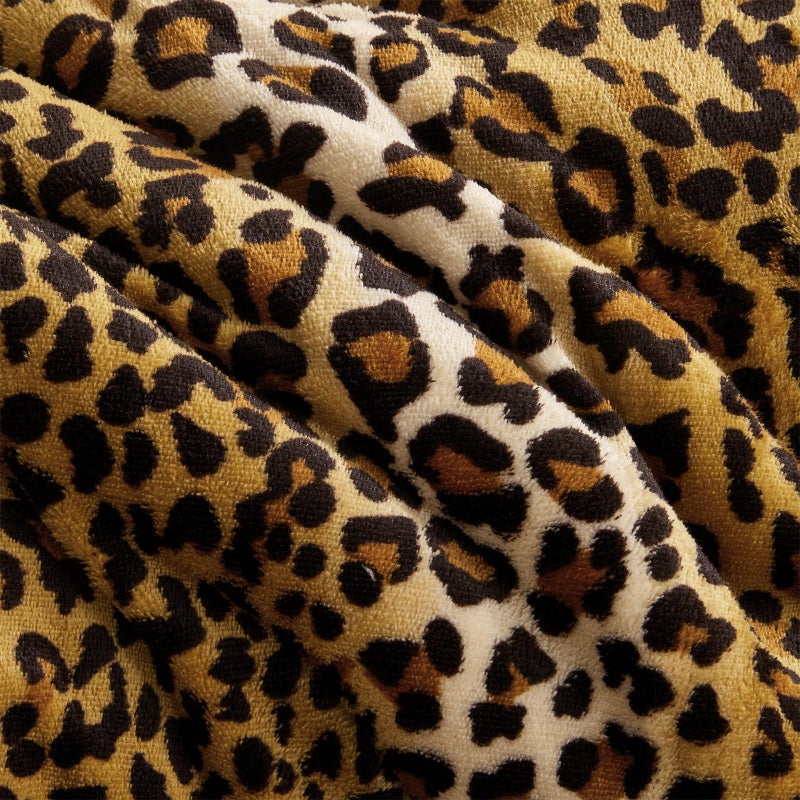 Petrichor Leopard Velvet Flannel King Comforter Set-Cheetah Print Western Blanket,Luxury Fuzzy Heavy Bedding Set,3 Pieces Plush Winter Bed Set with Comforter (90"x104")&2 Pillow Shams (20"x36" - Image 5