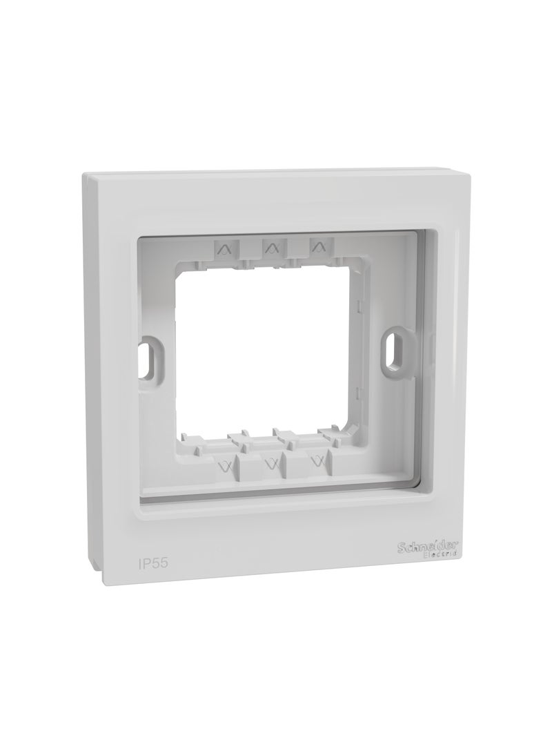 Schneider Electric Weather Proof Box, Miluz E, 2 Gang, white