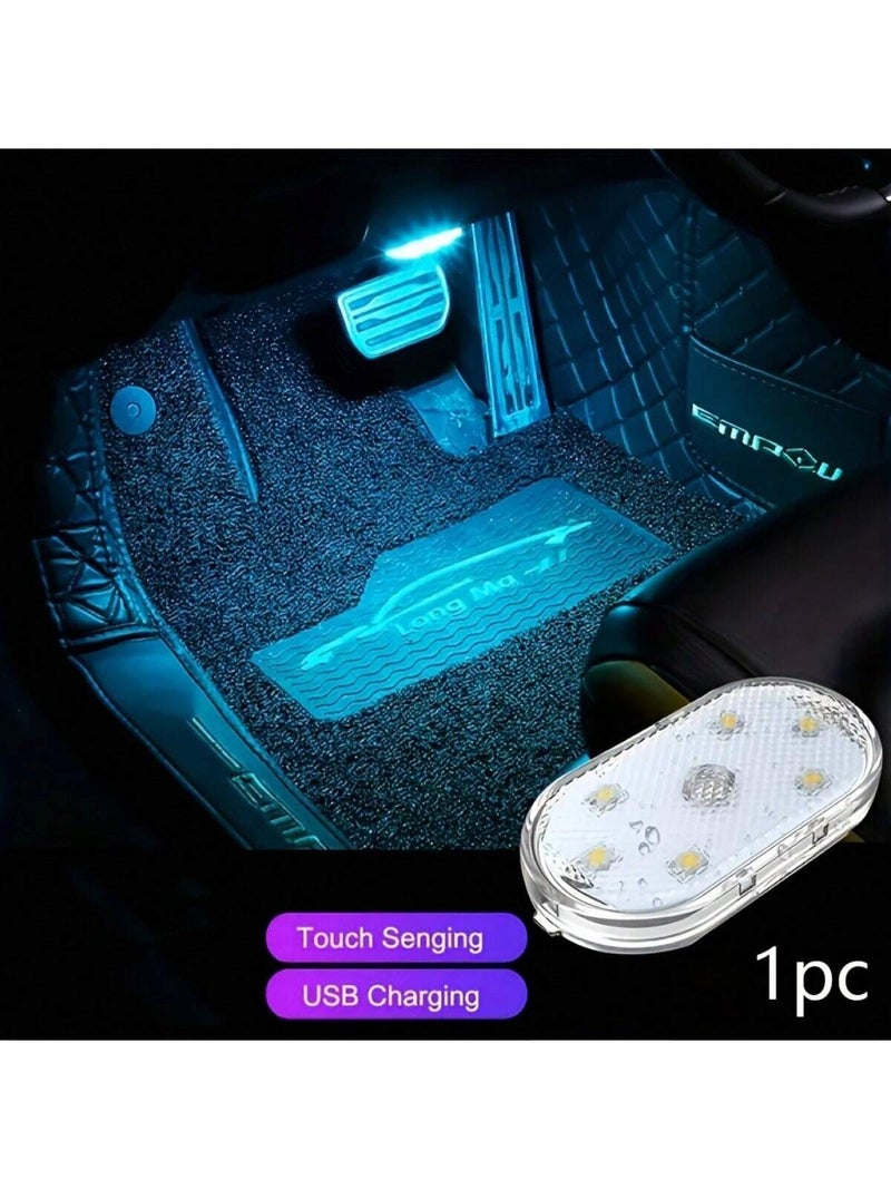 Car Interior Floor Light with Touch Sensor and USB Charging – 1pc - Image 1