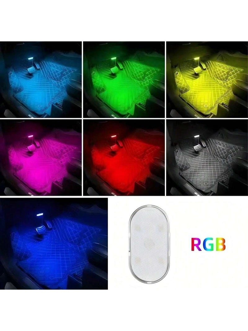 Car Interior Floor Light with Touch Sensor and USB Charging – 1pc - Image 3