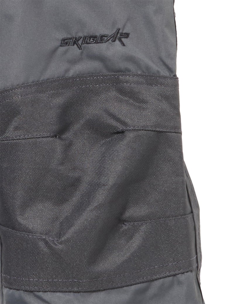 SkiGear Kids Reinforced Snow Pants, Charcoal, Small - Image 2
