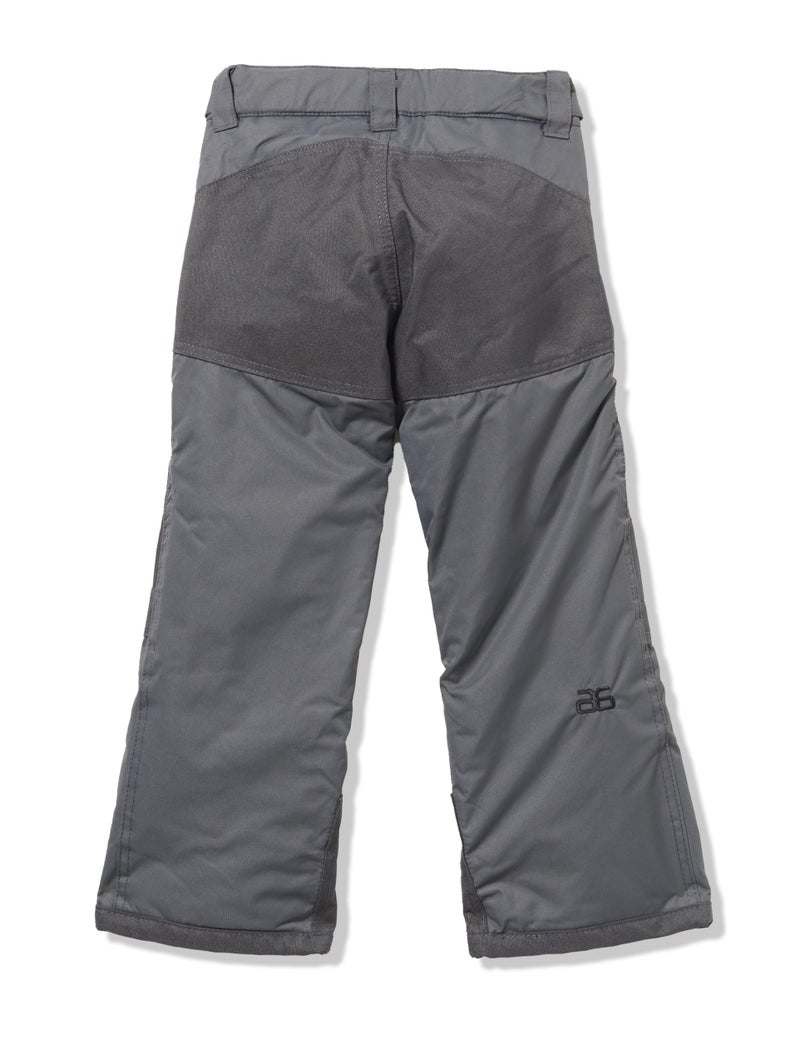 SkiGear Kids Reinforced Snow Pants, Charcoal, Small - Image 3