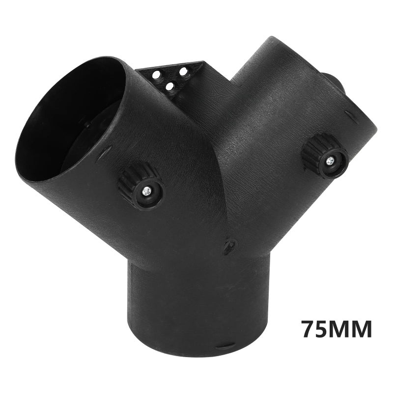 Copgge Diesel Heater Duct Connector Parking Heater Pipe Hose Ducting Vent Connector with Adjustable Valve Flap for Eberspacher Webasto Diesel Heater, for Chinese Diesel Heater 5KW 8KW (Y Branch 75MM) - Image 5