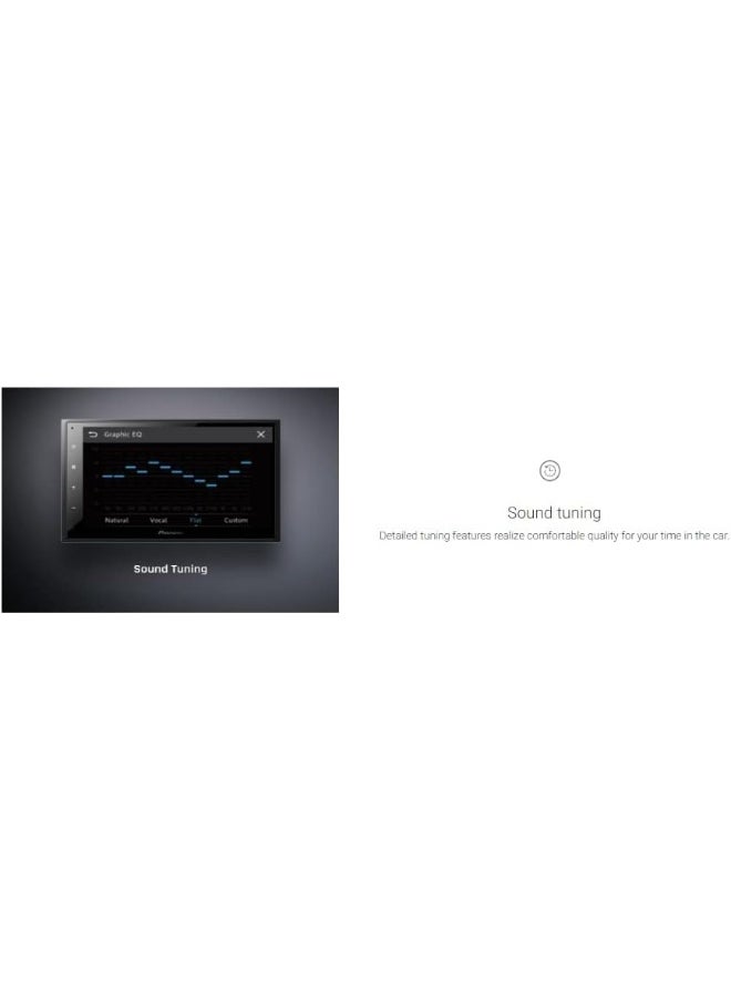 Pioneer Pioneer Car Stereo DMH-A345BT,17.3 cm (6.8) WVGA Capacitive Touchscreen, BT/USB/AUX/Radio, Weblink - Mirroring,Full HD Video-USB,13-Band EQ, Pre-outs3 (2V),MOSFET 50W X 4,Video Output,Rear Camera in See less  - Image 1