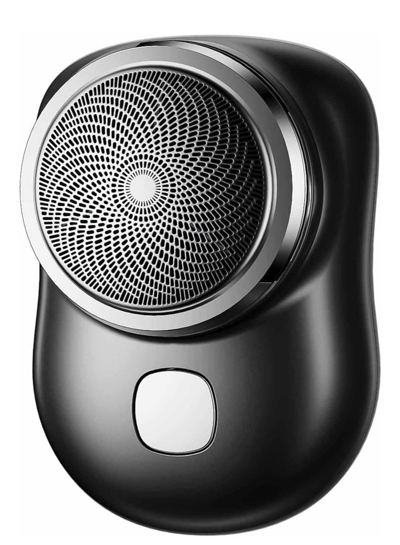 Electric Razor for Men, Newest Mini-Shave Portable Electric Shaver, Pocket Size Portable Shaver Wet and Dry Mens Razor USB Rechargeable Shaver Charging (Electric Razor for Men, BLACK) - Image 1