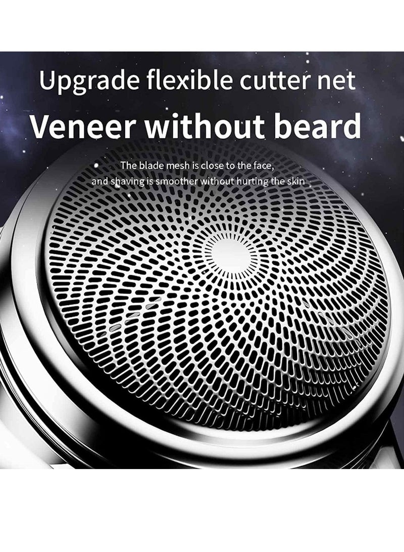 Electric Razor for Men, Newest Mini-Shave Portable Electric Shaver, Pocket Size Portable Shaver Wet and Dry Mens Razor USB Rechargeable Shaver Charging (Electric Razor for Men, BLACK) - Image 4