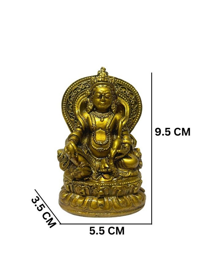 GJ Kuber Murti Kuber Statue Kuber Idol Kubera Figurine Home Decor Showpiece & Gift Item ,Resin ,Brown - Image 2
