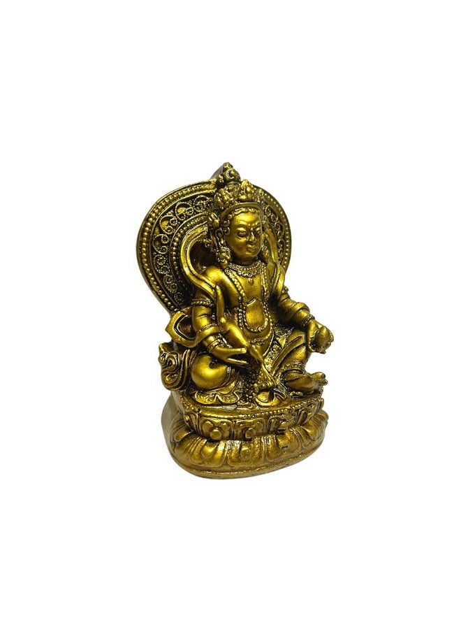 GJ Kuber Murti Kuber Statue Kuber Idol Kubera Figurine Home Decor Showpiece & Gift Item ,Resin ,Brown - Image 4