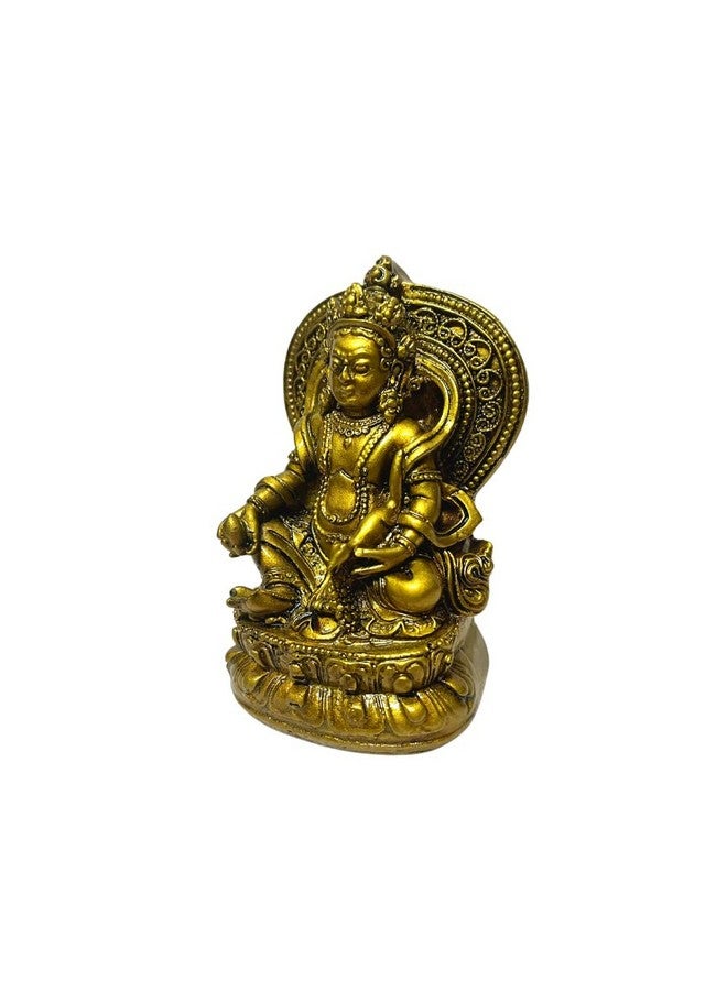 GJ Kuber Murti Kuber Statue Kuber Idol Kubera Figurine Home Decor Showpiece & Gift Item ,Resin ,Brown - Image 3