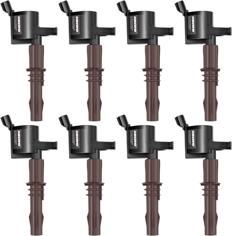 Micro Premium Ignition Coil Pack Compatible with 2008-2014 Ford Lincoln Mercury V8 V10 (8-Pack) with Permatex Dielectric Grease - Image 3