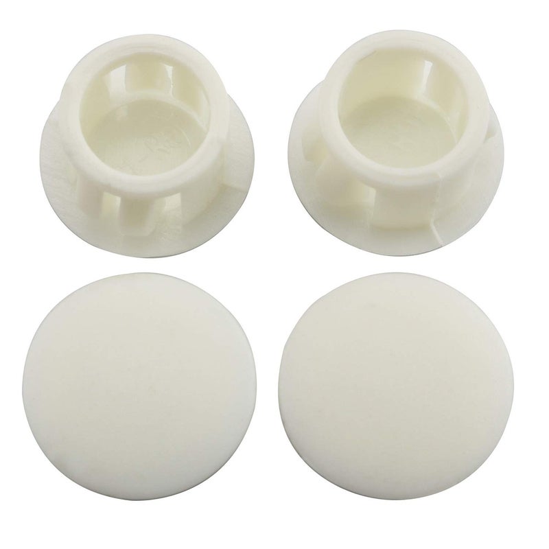 Longdex Hole Plug 50PCS White Round Nylon Locking Hole Plug Button Fastener Cover 13mm - Image 3