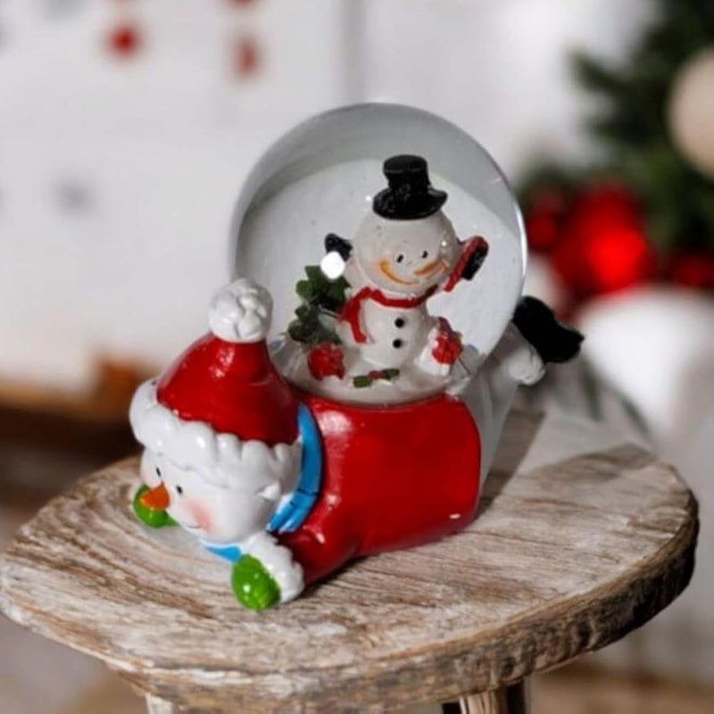 زينة عيد الميلاد - كرات الماء - زينة رأس السنة - كرة الماء - سانتا كلوز نائم (رجل الثلج)