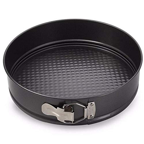 Plenteous Carbon Steel Coated Tin Cake Mould Mold Pan Heart Round Square 3Pieces Black - Image 5