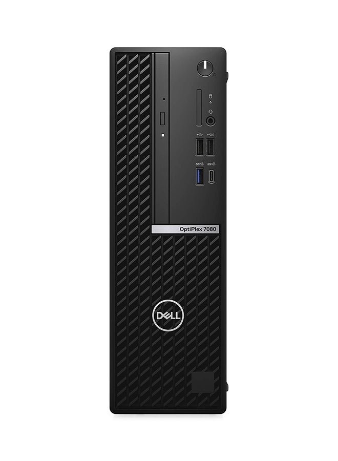 ديل كمبيوتر مكتبي MT 7080 بمعالج كور I7-10700/ ذاكرة رام 4 جيجابايت/ محرك أقراص صلبة سعة 1 تيرابايت/ بطاقة رسومات إنتل بدقة فائقة الوضوح/ نظام تشغيل DOS (من دون نظام تشغيل ويندوز) أسود - Image 1