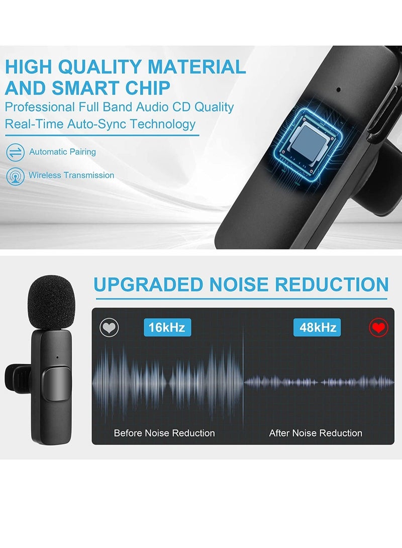Wireless Lavalier Microphone for iPhone iPad, Plug-Play Wireless Mic for Recording, Live Stream, YouTube, TikTok, Facebook - Image 5