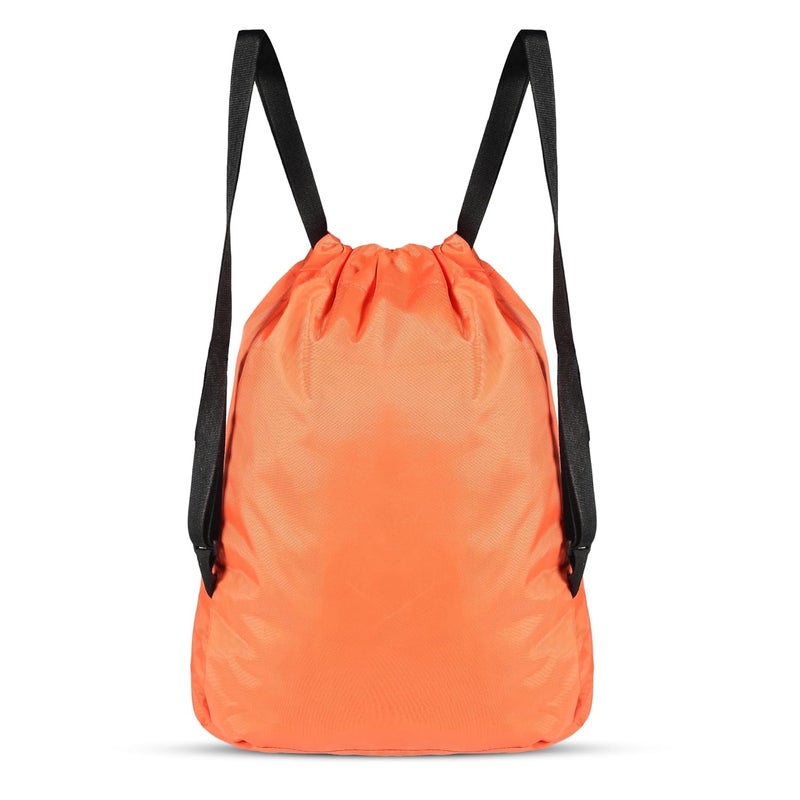 DIVULGE حقيبة دDrawstring بوليستر سعة 18 لتر، حقيبة يومية، حقيبة رياضية، حقيبة ظهر مع جيب بسحاب - Image 4