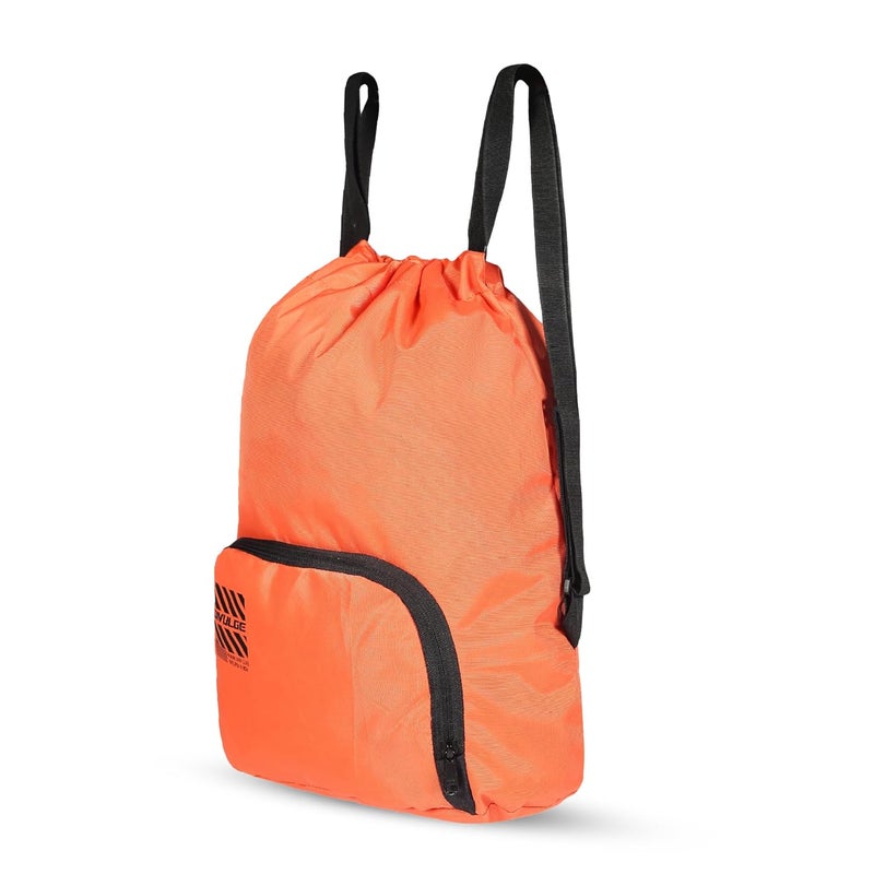 DIVULGE حقيبة دDrawstring بوليستر سعة 18 لتر، حقيبة يومية، حقيبة رياضية، حقيبة ظهر مع جيب بسحاب - Image 3