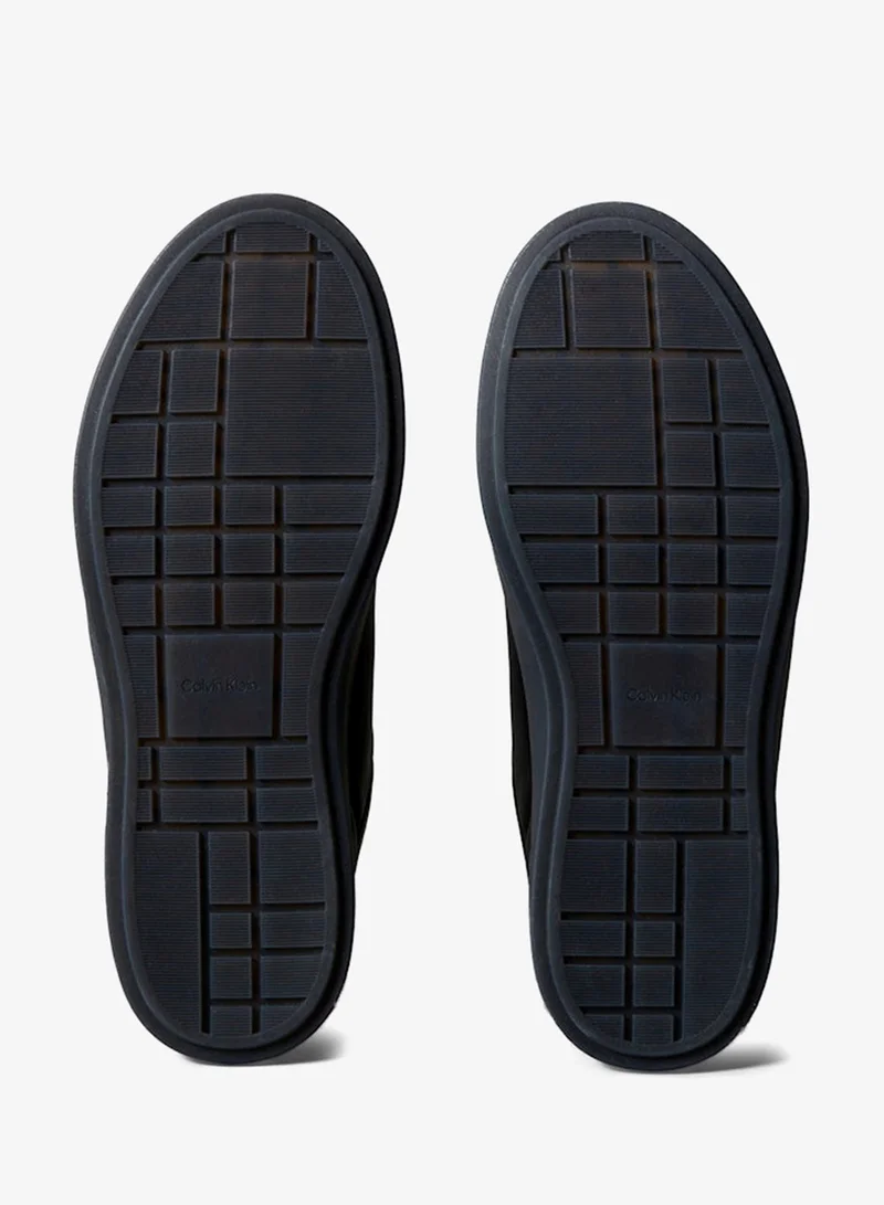 Calvin Klein Triple Black Brooke - Leather Tonal Logo Trainers for Women | Best Price UAE