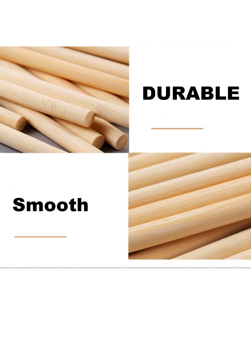 Torex TOREX Wooden Dowel Rods Pack of 5 Wood Dowels Solid Hardwood Sticks for Crafting Cotton DIY More Sanded Smooth Kiln Dried Natural Wood Unfinished Size 8 L x 16mm T  - Image 4