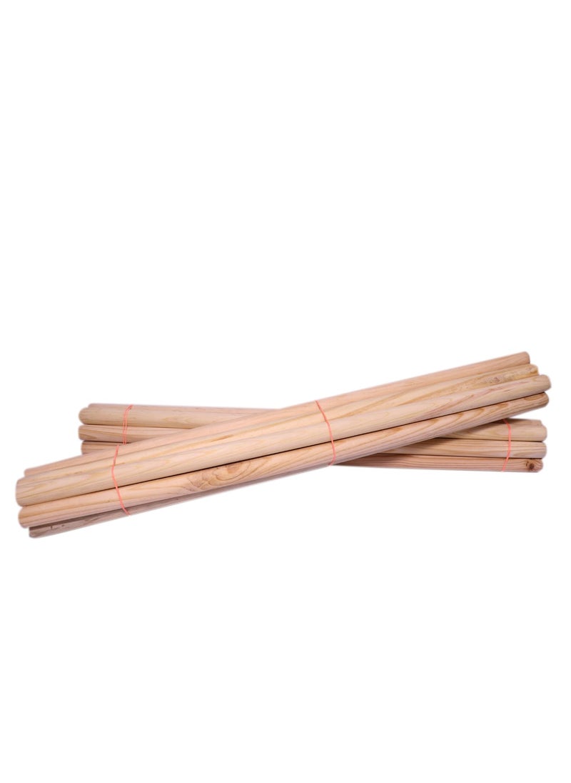 Torex TOREX Wooden Dowel Rods Pack of 5 Wood Dowels Solid Hardwood Sticks for Crafting Cotton DIY More Sanded Smooth Kiln Dried Natural Wood Unfinished Size 8 L x 16mm T  - Image 1