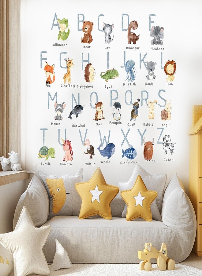 Shine Inside ABC Alphabet Wall Decals for Kids - Animal Letters Educational Wall Stickers for Nursery, Playroom, or Classroom - Fun ABC Wall Art for Toddlers and Children’s Room Decor - Image 5