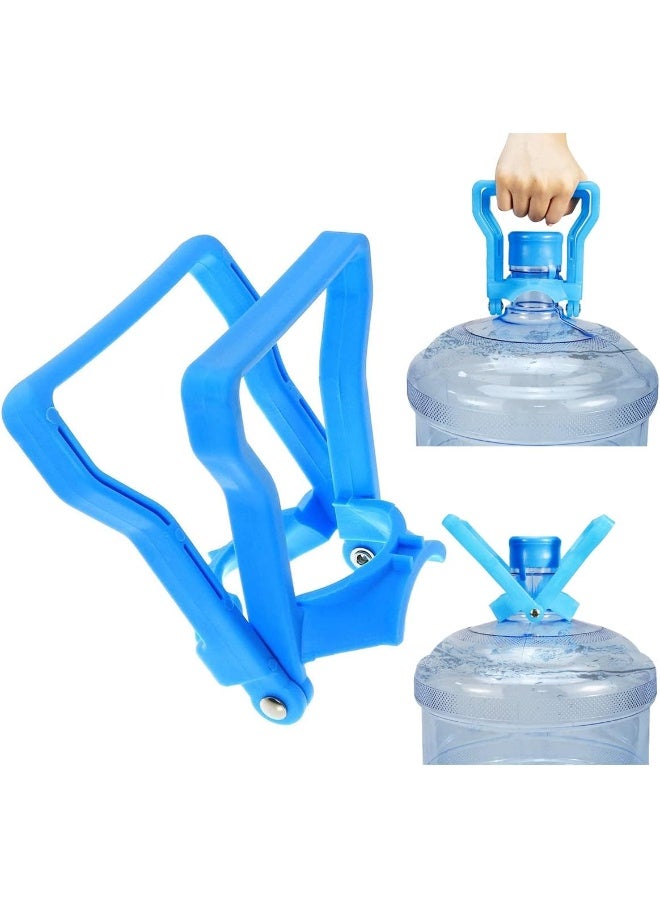 ECVV drinking water bottle handle 5 gallon blue, water bottle handle fit 5 gallon water bottle caps, water bottle lift with handle 5 gal bottle carrier  - Image 1
