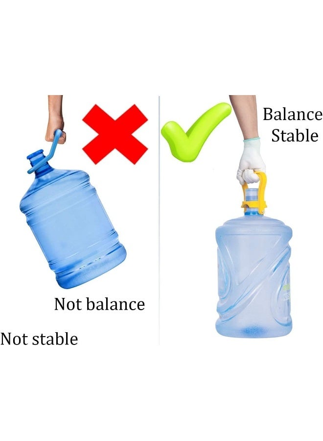 ECVV drinking water bottle handle 5 gallon blue, water bottle handle fit 5 gallon water bottle caps, water bottle lift with handle 5 gal bottle carrier  - Image 3