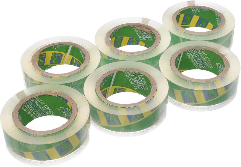 Wide Tape Tape (6 Rolls) Crystal, Clear - Excellent Adhesion and Long Life - 300 Yards - Image 3