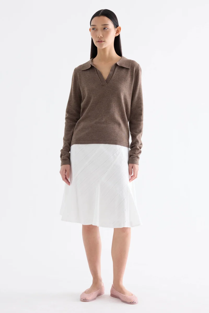 The Editor's Market Elyius Low-Rise Flare Skirt